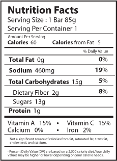 picodegallo nutrition facts